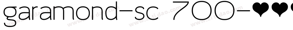garamond-sc 700字体转换